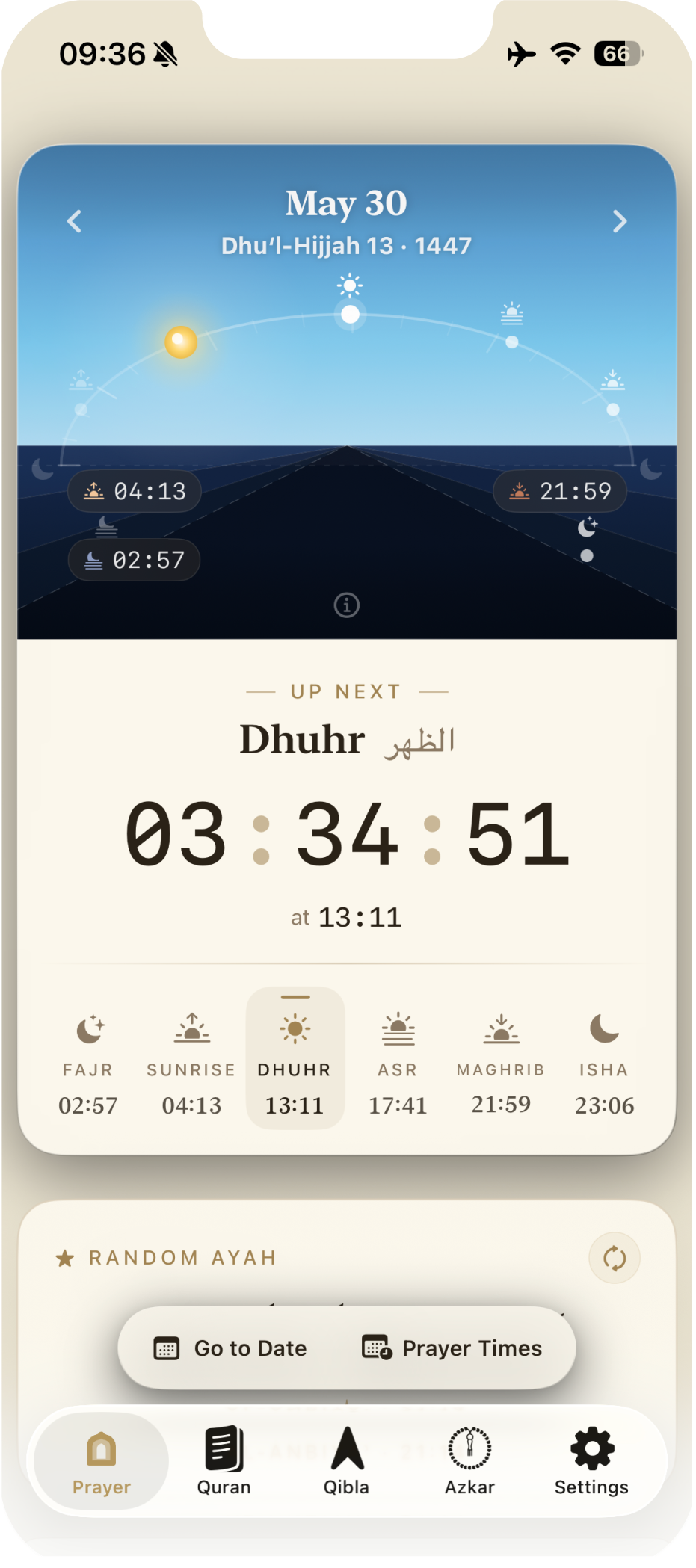 Prayer times